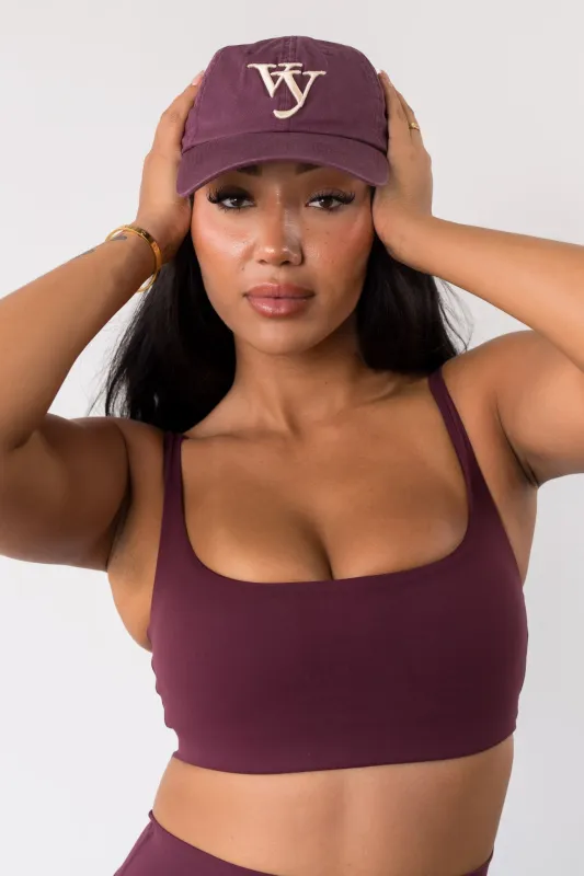 Women's Baseball Hat - Wine sold by Balance Athletica