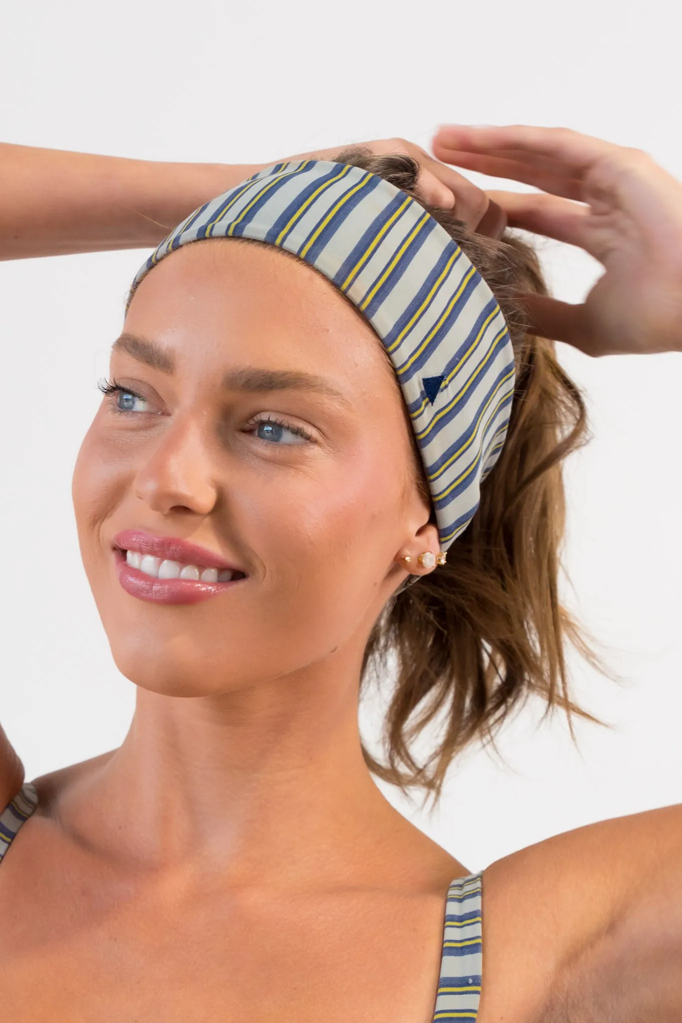 Cloud II™ Headband - Oxford Stripe sold by Balance Athletica product image thumbnail 3