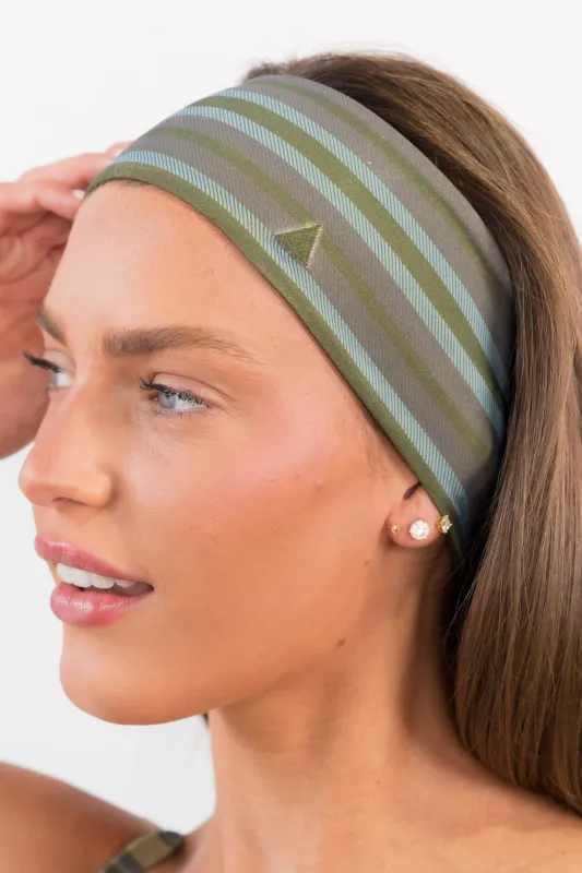 Cloud II™ Headband - Olive Stripe sold by Balance Athletica
