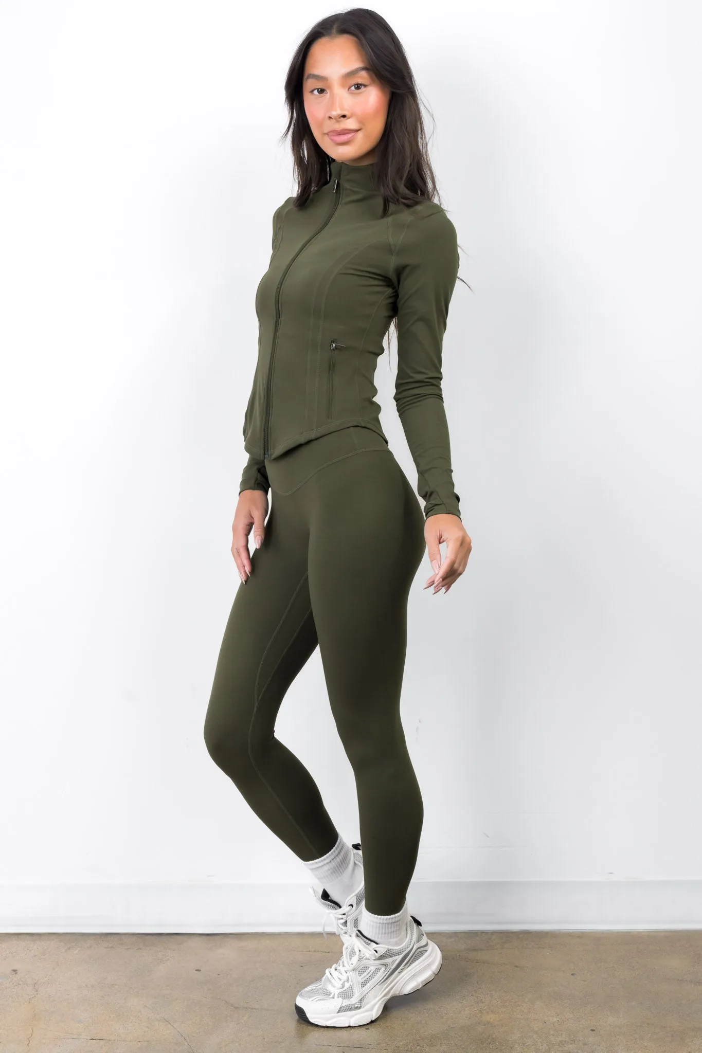 Cloud II™ Frame Jacket - Olive sold by Balance Athletica product image thumbnail 5