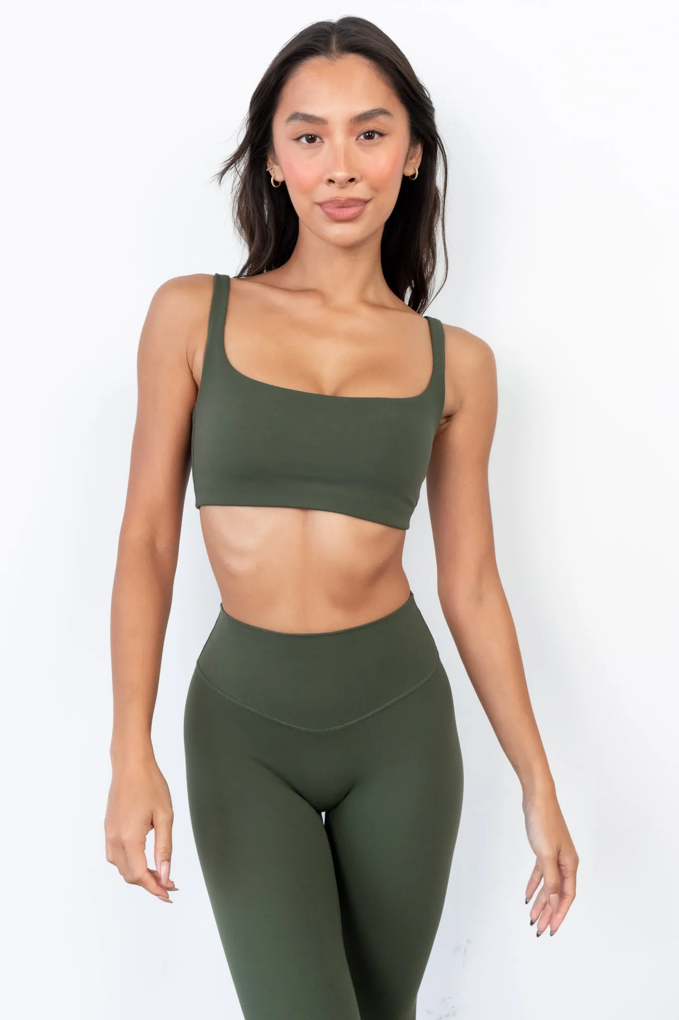 Cloud II™ Classic Bra - Olive sold by Balance Athletica