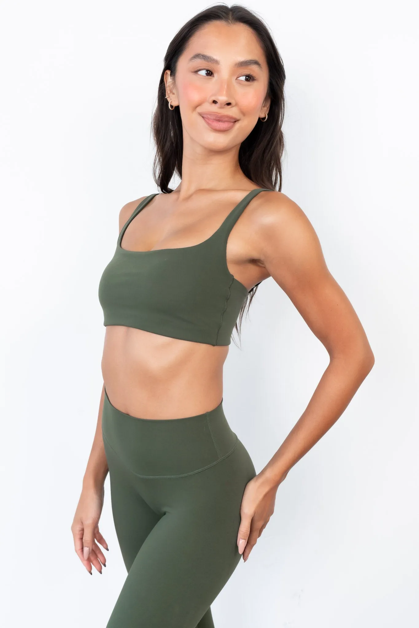 Cloud II™ Classic Bra - Olive sold by Balance Athletica product image thumbnail 3