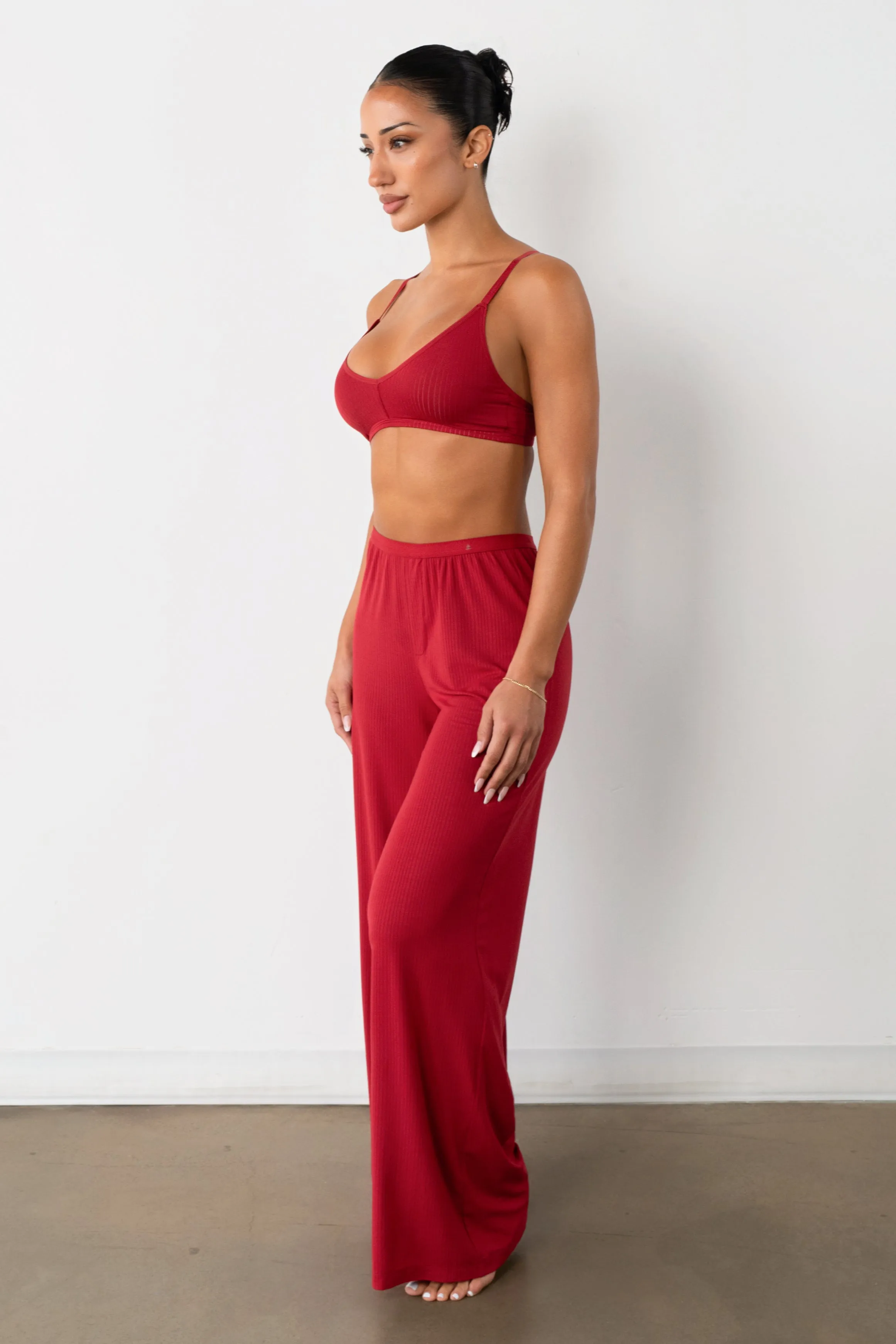 Vitality Float Rib Boxer Pant - Crimson sold by Balance Athletica product image thumbnail 3