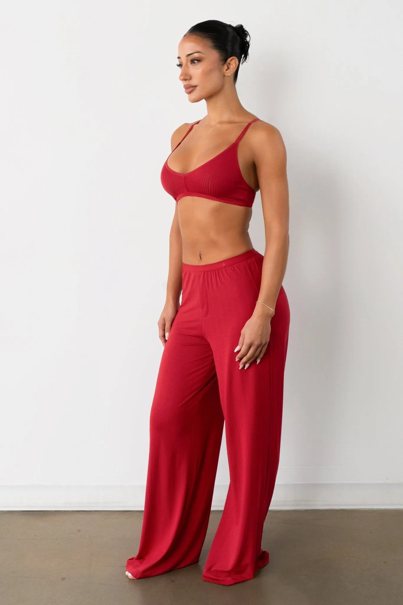 Vitality Float Rib Boxer Pant - Crimson sold by Balance Athletica product image thumbnail 5