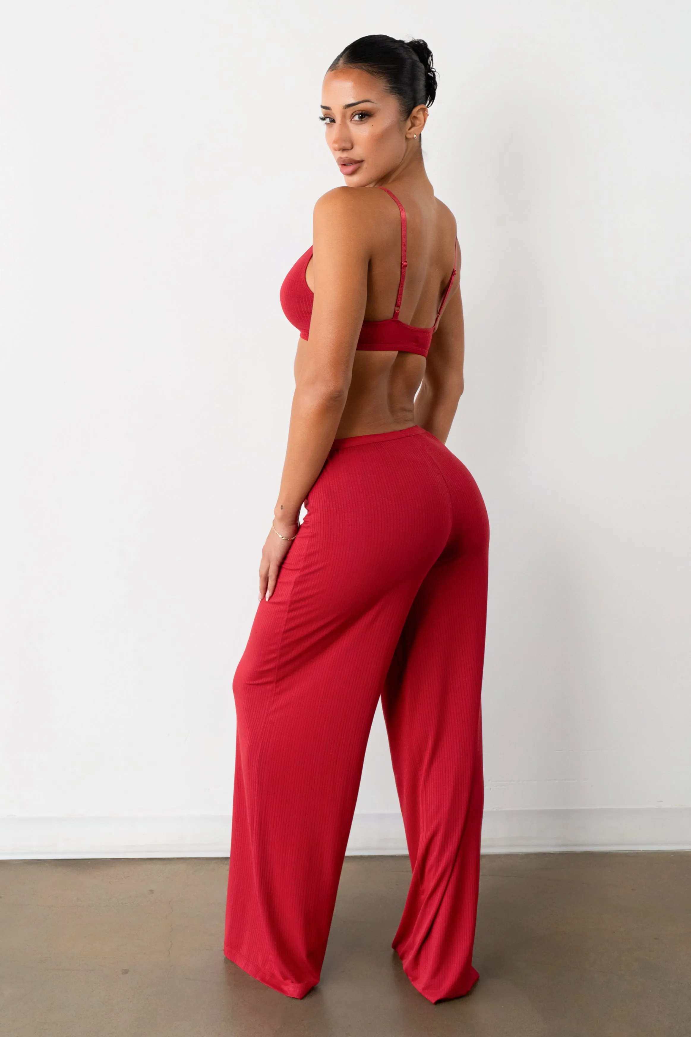 Vitality Float Rib Boxer Pant - Crimson sold by Balance Athletica product image thumbnail 2