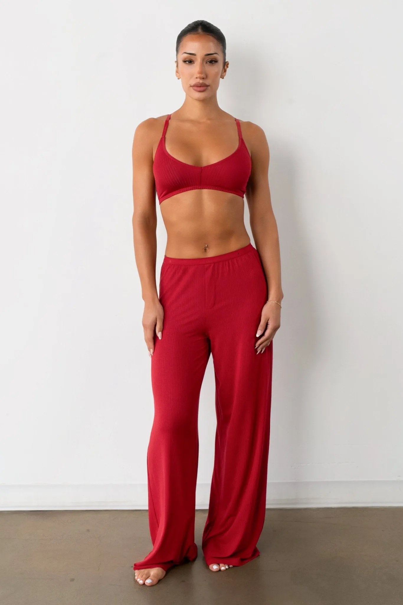 Vitality Float Rib Boxer Pant - Crimson sold by Balance Athletica product image thumbnail 4