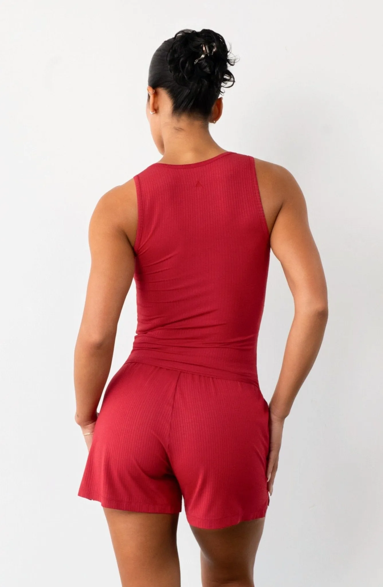 Vitality Float Rib V Tank - Crimson sold by Balance Athletica product image thumbnail 2