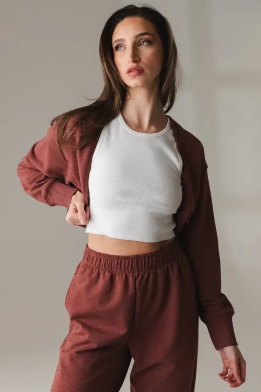 Vitality Studio® Shrug - Rosewood Marl sold by Balance Athletica