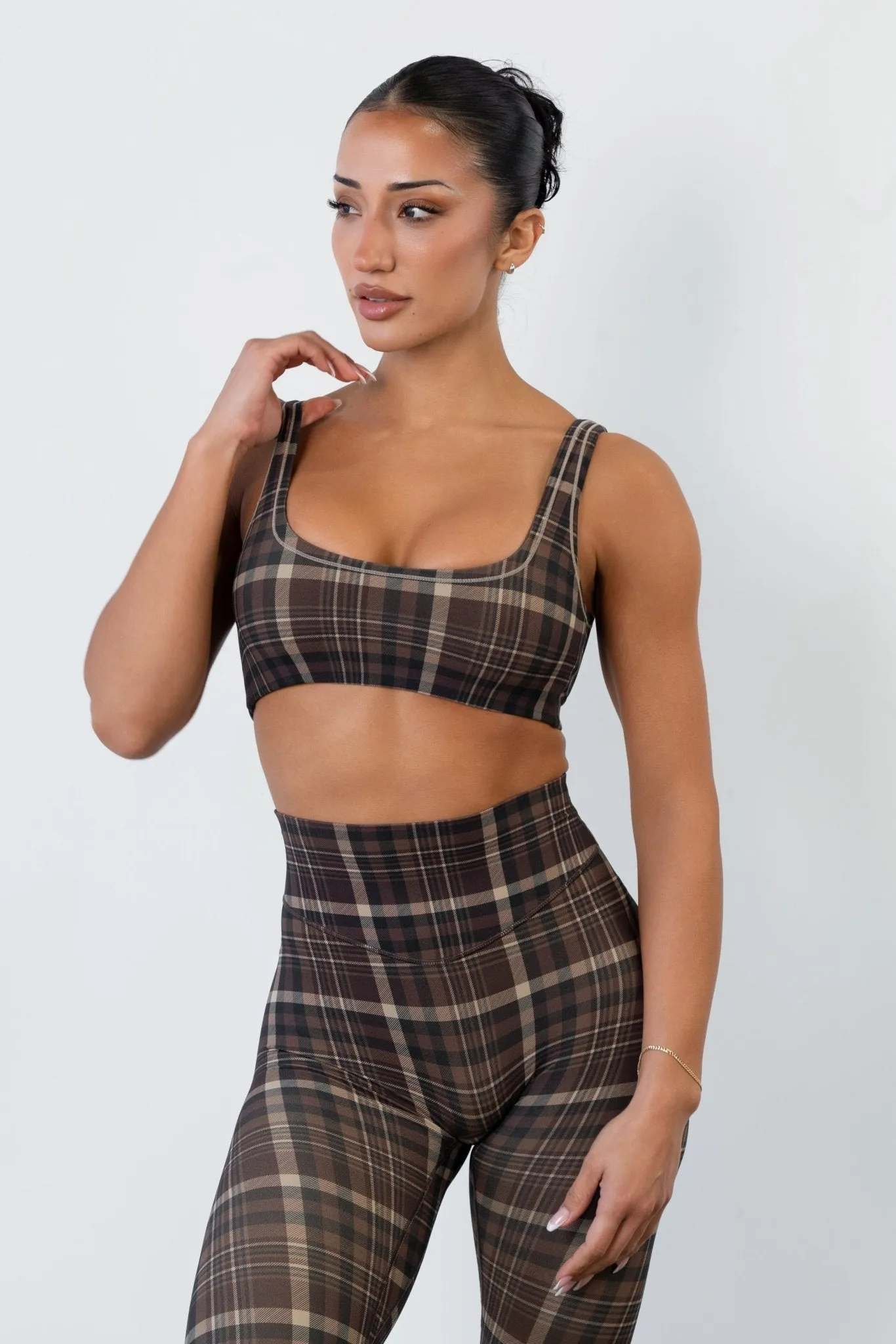 Cloud II™ U Bra - Espresso Plaid sold by Balance Athletica product image thumbnail 4