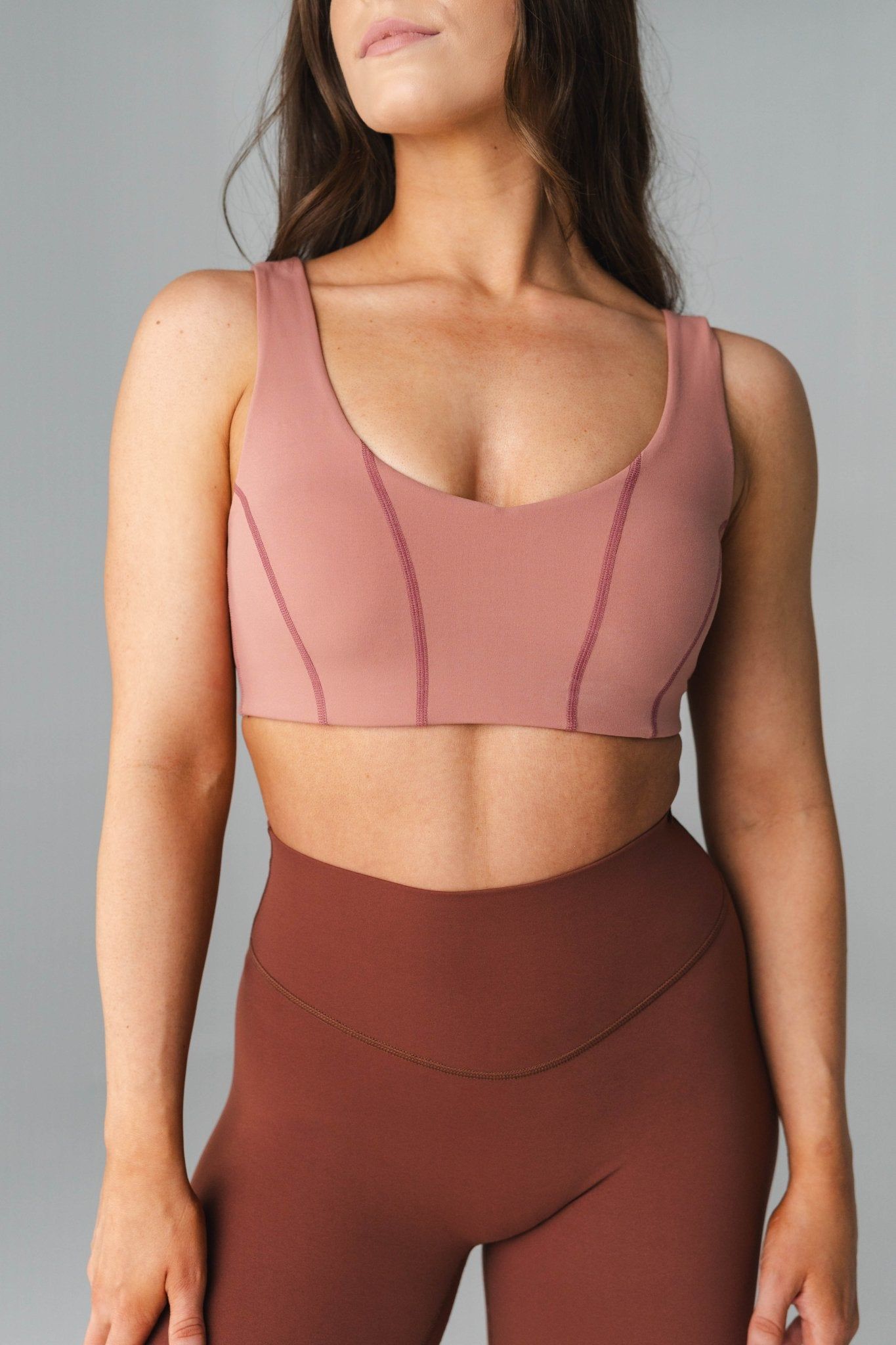 Cloud II™ Corset Bra - Terracotta Contrast - Revitalized sold by Balance Athletica product image thumbnail 3