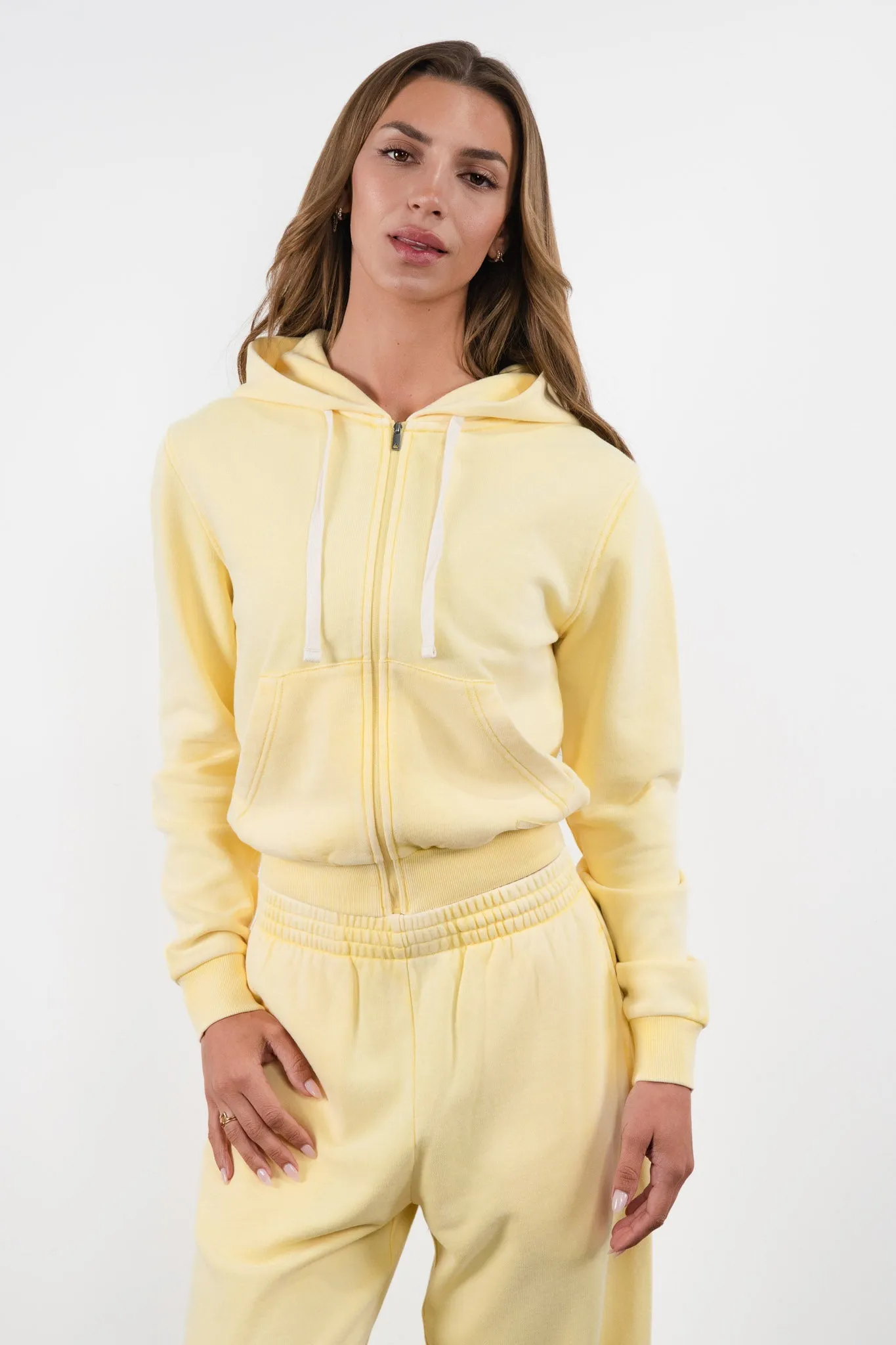 Vitality Homebody® Fitted Full Zip - Buttercream Washed sold by Balance Athletica product image thumbnail 5