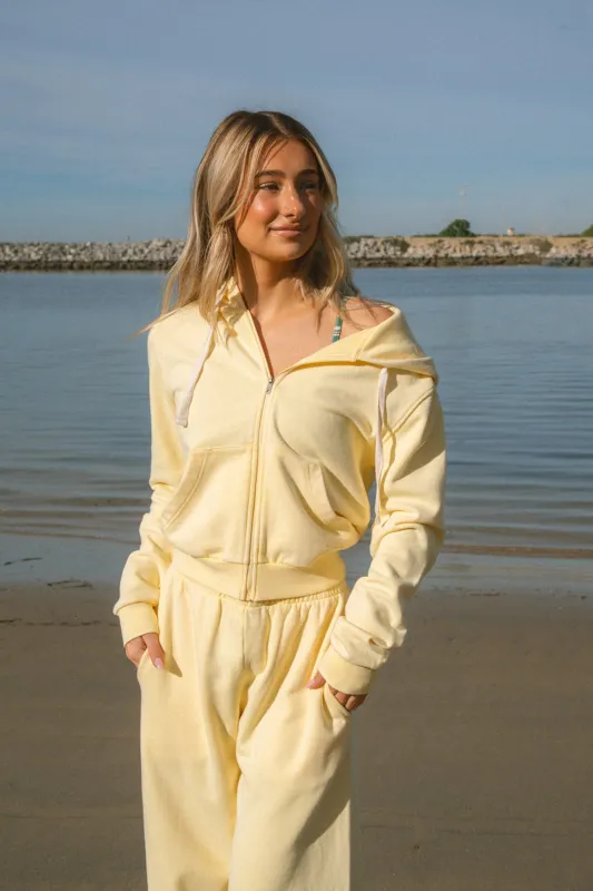 Vitality Homebody® Fitted Full Zip - Buttercream Washed made by Vitality