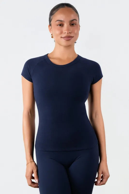 Vitality Basis® Raglan Tee - Oxford made by Vitality
