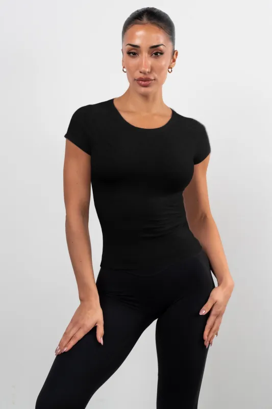 Vitality Basis® Raglan Tee - Midnight made by Vitality