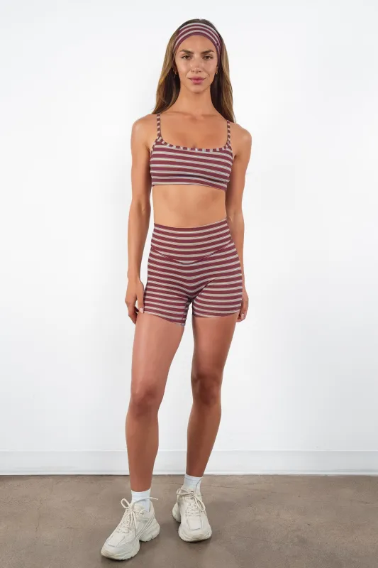 Cloud II™ Volley Short - Maroon Stripe made by Vitality