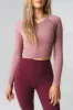 Vitality Synergy® Open Back Long Sleeve - Rose sold by Balance Athletica