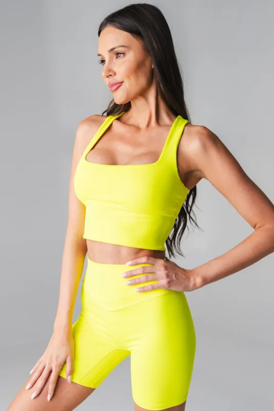 Vitality Pulse® Racer Longline - Neon Yellow sold by Balance Athletica
