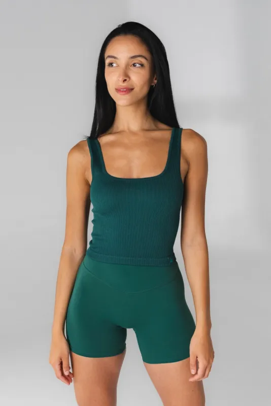 Vitality Synergy Square Tank - Evergreen sold by Balance Athletica