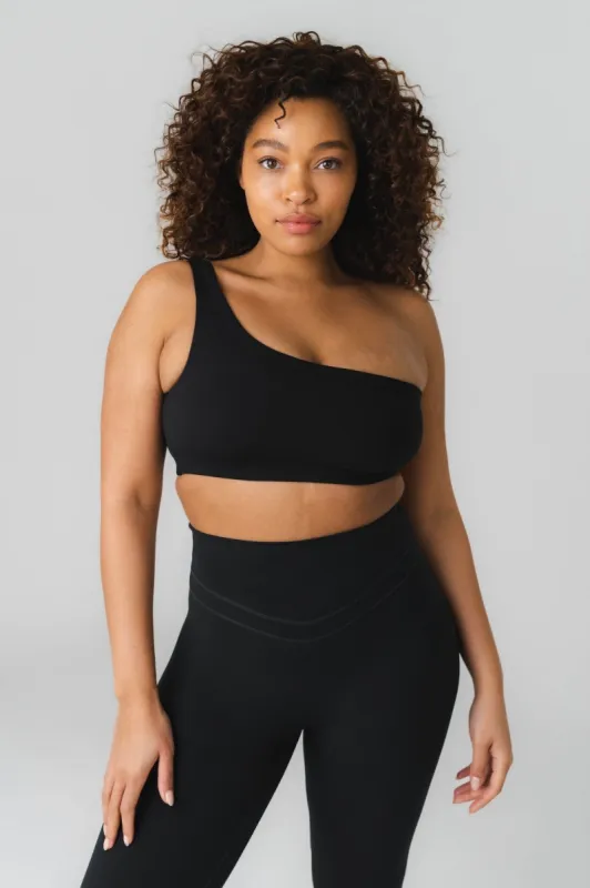 Cloud II™ Asym Bra - Midnight - Revitalized sold by Balance Athletica