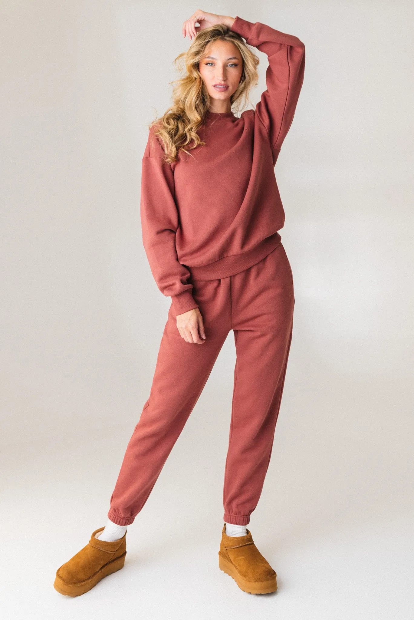 Vitality Cozy® Uni Crew - Rosewood sold by Balance Athletica product image thumbnail 5