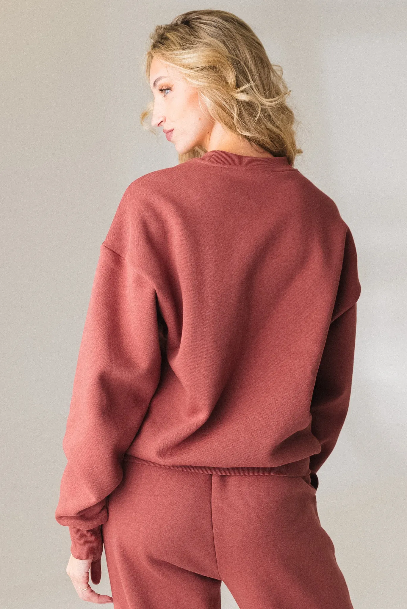 Vitality Cozy® Uni Crew - Rosewood sold by Balance Athletica product image thumbnail 3