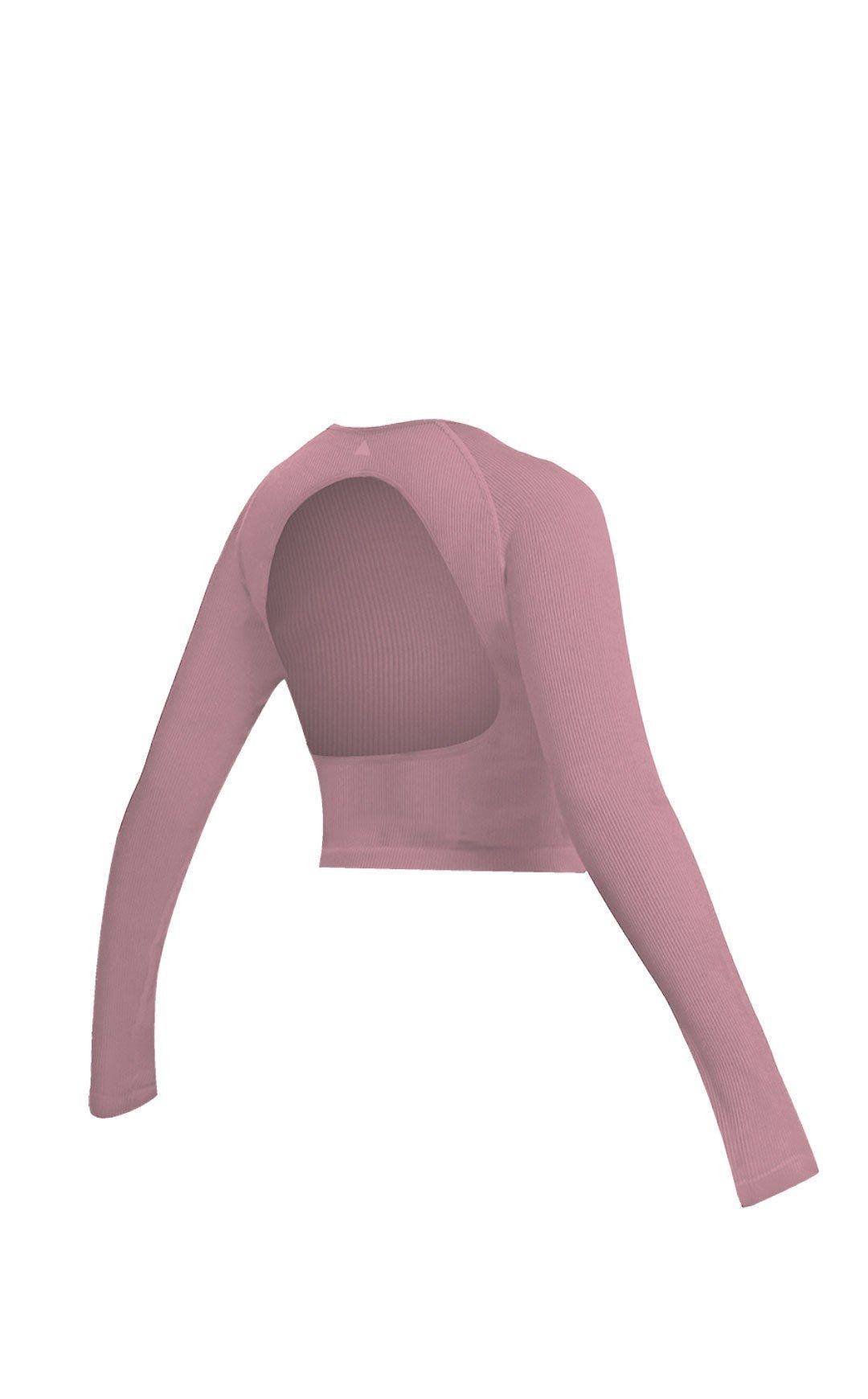 Synergy Open Back Long Sleeve - Rose - Revitalized sold by Balance Athletica product image thumbnail 2
