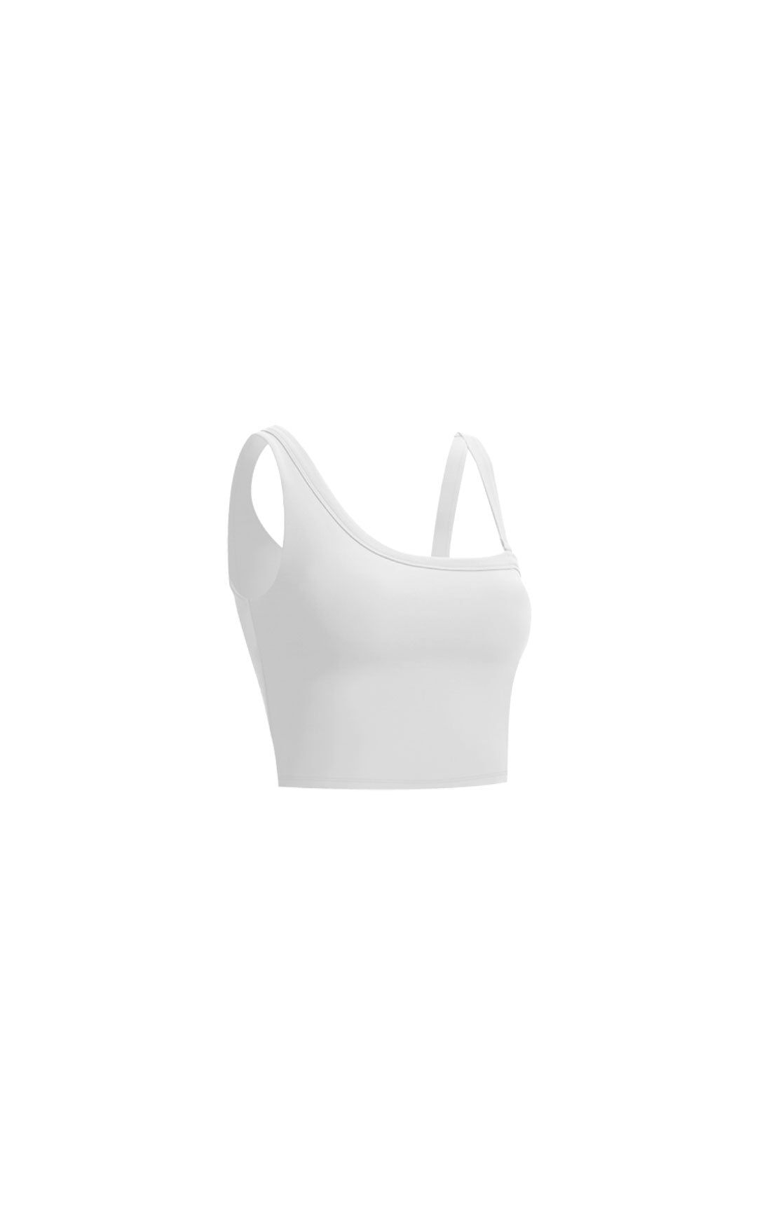 Cloud II Asym Tank - Snow - Revitalized sold by Balance Athletica product image thumbnail 2