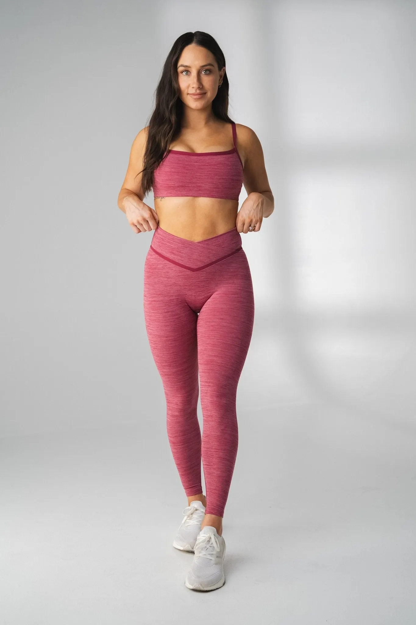 Vitality Daydream® V Pant - Sangria Marl sold by Balance Athletica product image thumbnail 2