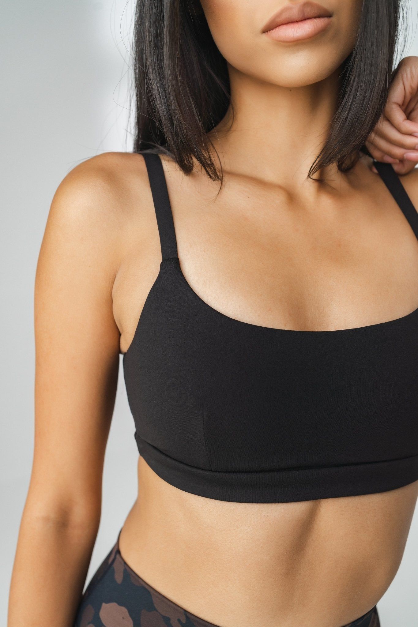 The Ignite Bra - Midnight - Black Triangle Logo - Revitalized sold by Balance Athletica product image thumbnail 4