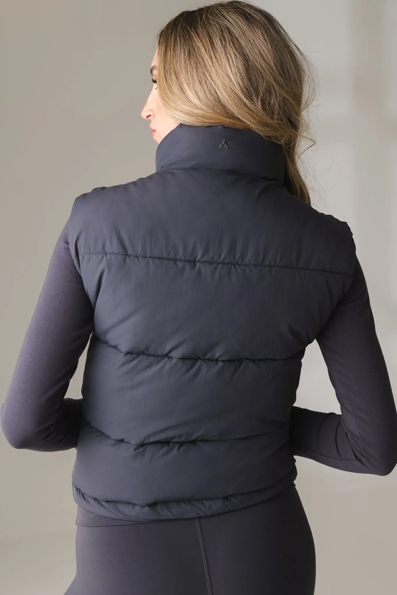 Vitality Puffer Vest - Iron sold by Balance Athletica product image thumbnail 4