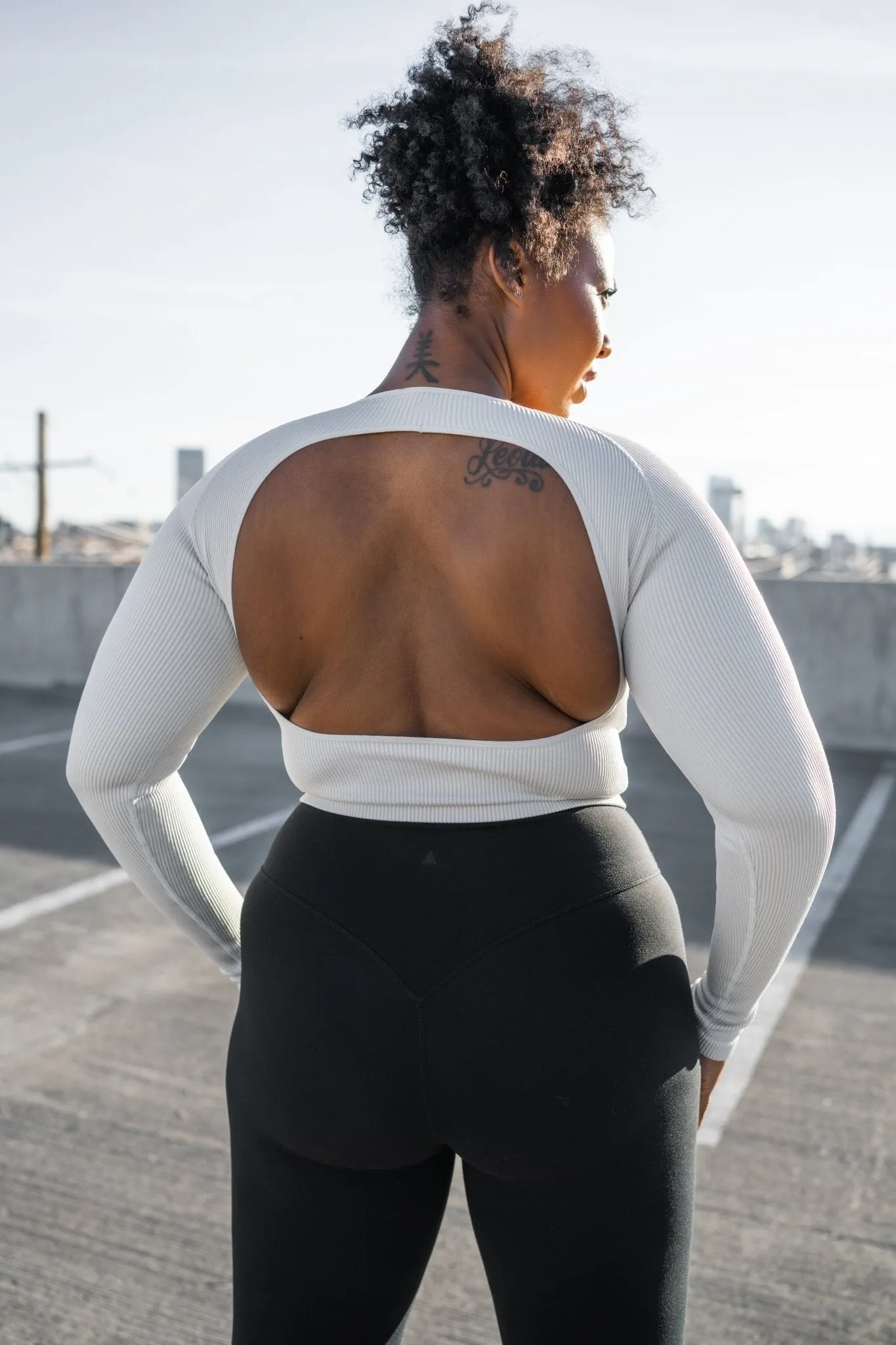 Vitality Synergy® Open Back Long Sleeve - Snow sold by Balance Athletica product image thumbnail 5