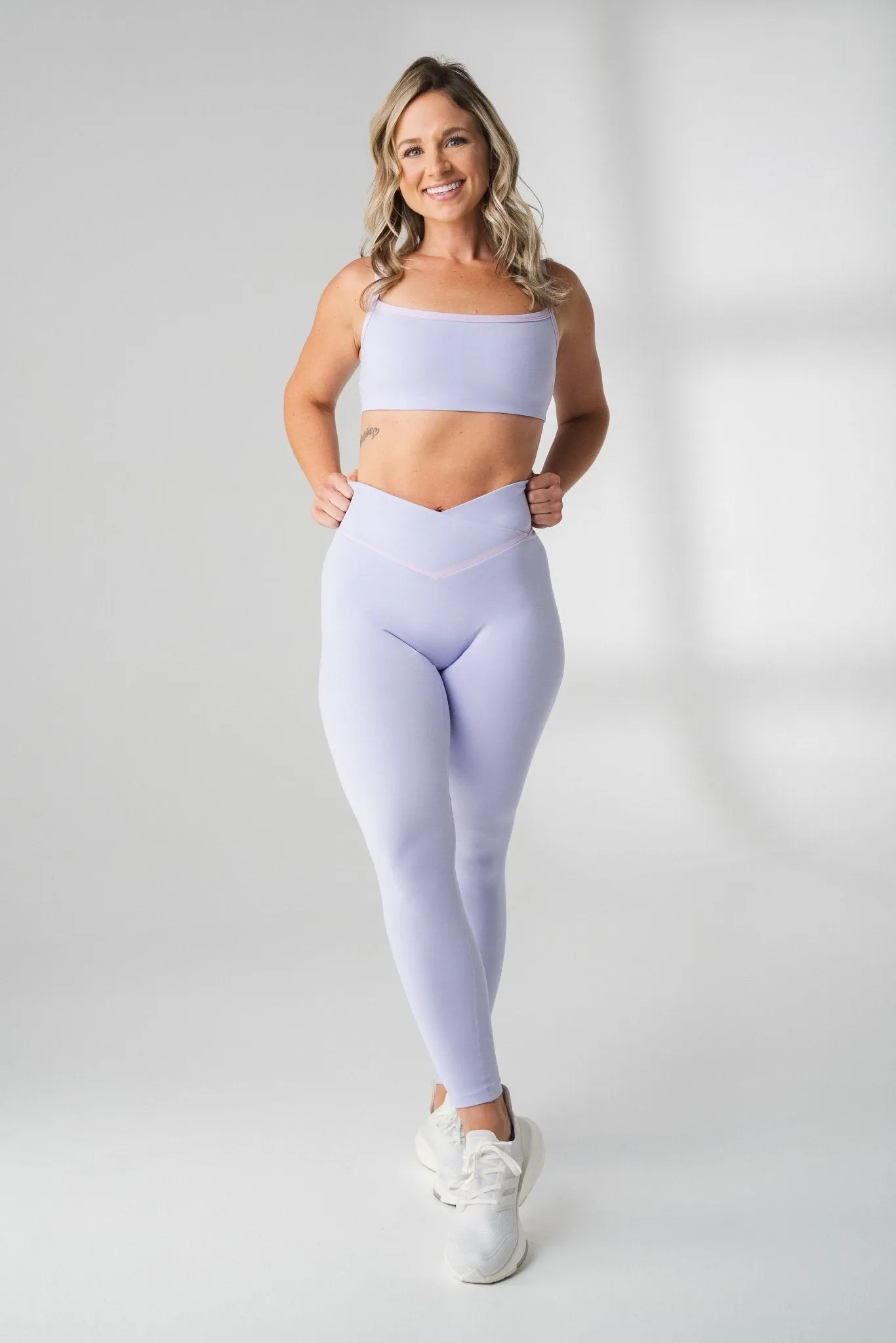 Vitality Daydream® V Pant - Lilac Marl sold by Balance Athletica product image thumbnail 2