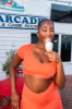 Cloud II™ V Cropped Tee - Peach sold by Balance Athletica