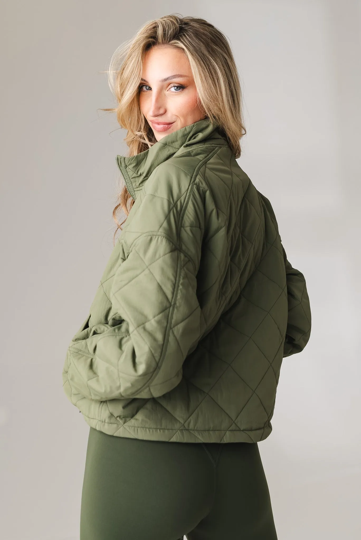 Vitality Puffer Jacket - Willow sold by Balance Athletica product image thumbnail 4