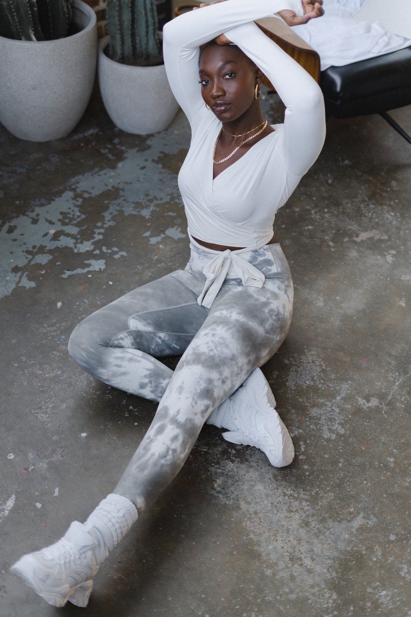 The Dancer Wrap Top - Cumulus - Revitalized sold by Balance Athletica product image thumbnail 4