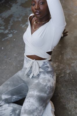 The Dancer Wrap Top - Cumulus  - Revitalized sold by Balance Athletica