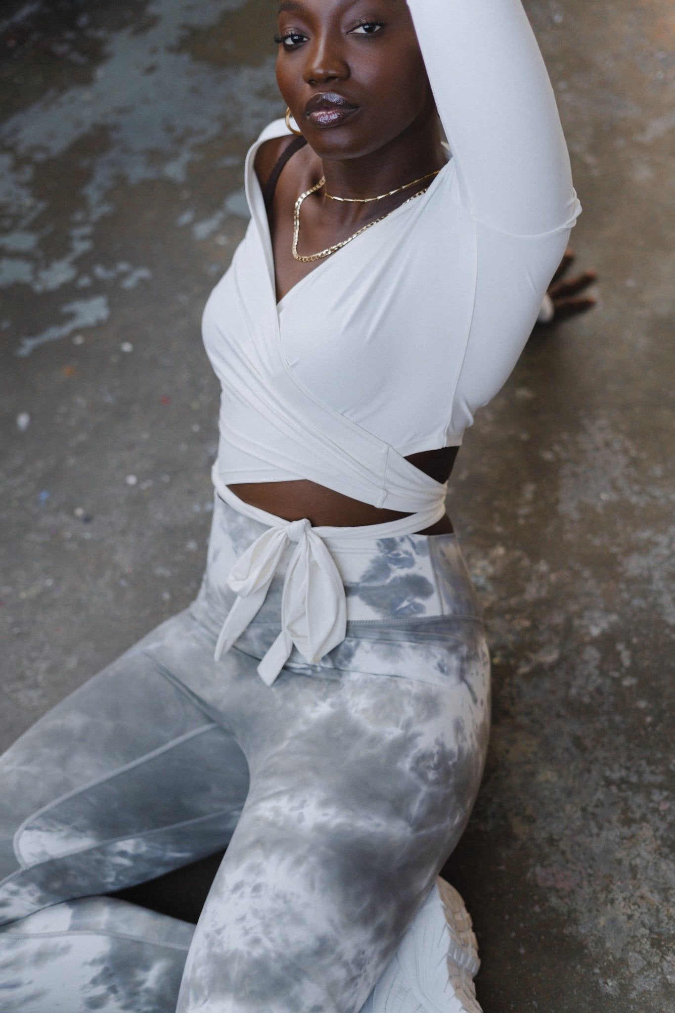 The Dancer Wrap Top - Cumulus - Revitalized sold by Balance Athletica