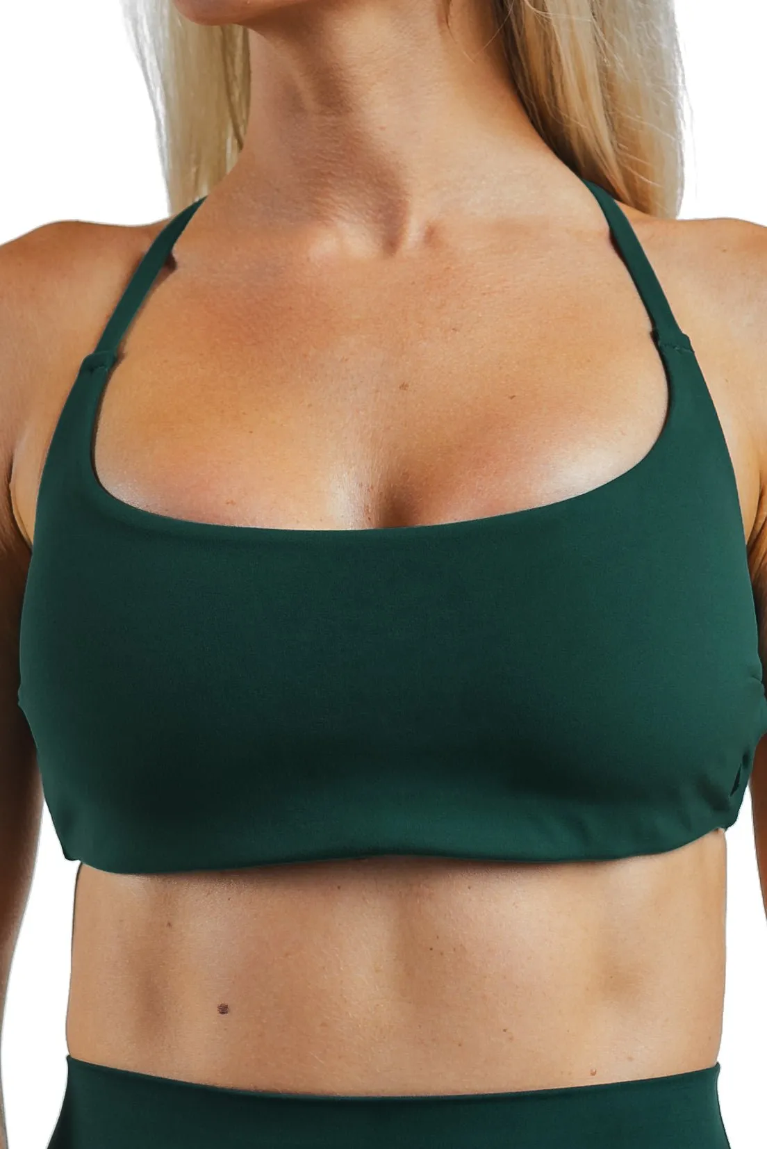 Cloud II™ Strappy Bra - Evergreen sold by Balance Athletica product image thumbnail 5