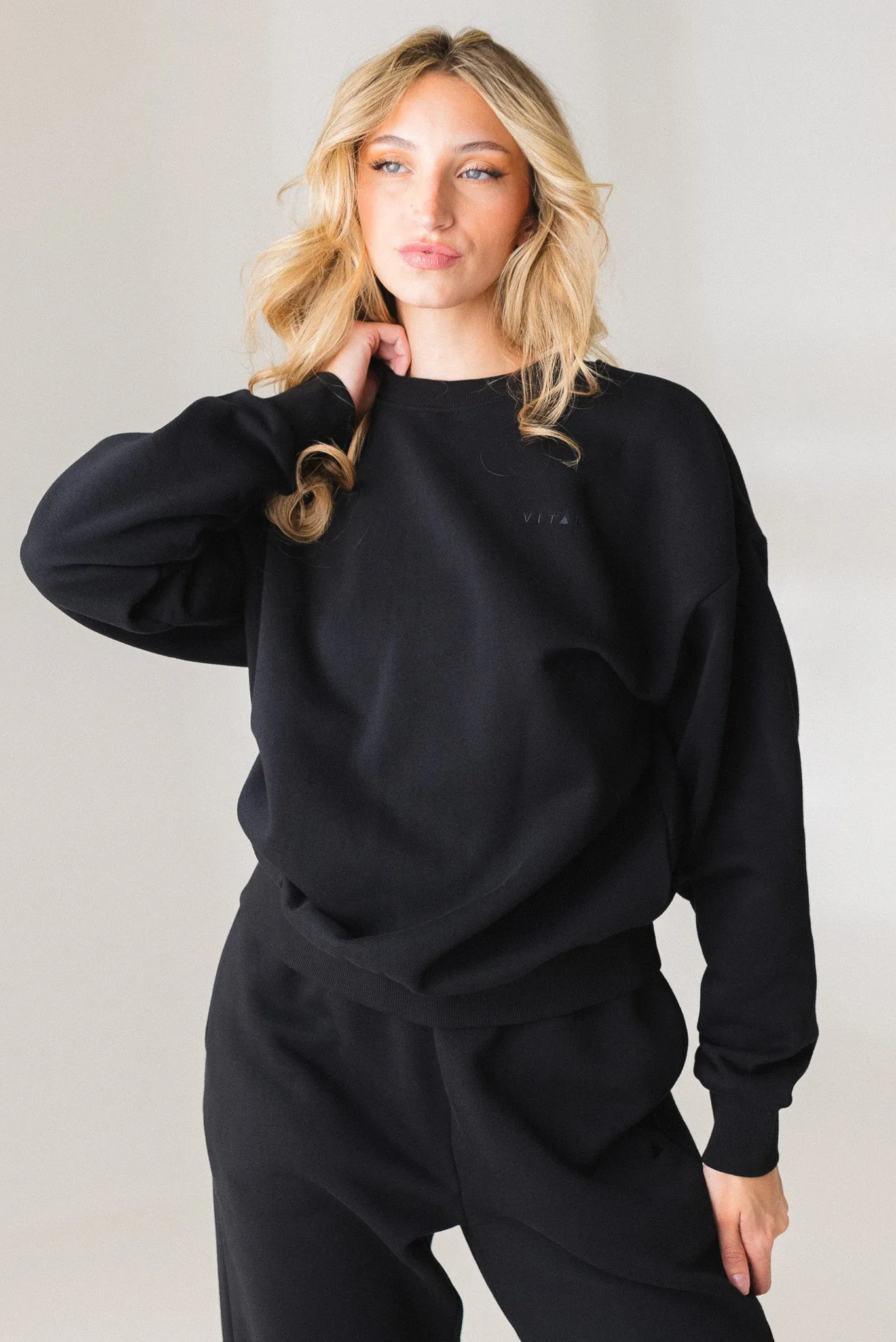 Vitality Cozy® Uni Crew - Midnight sold by Balance Athletica