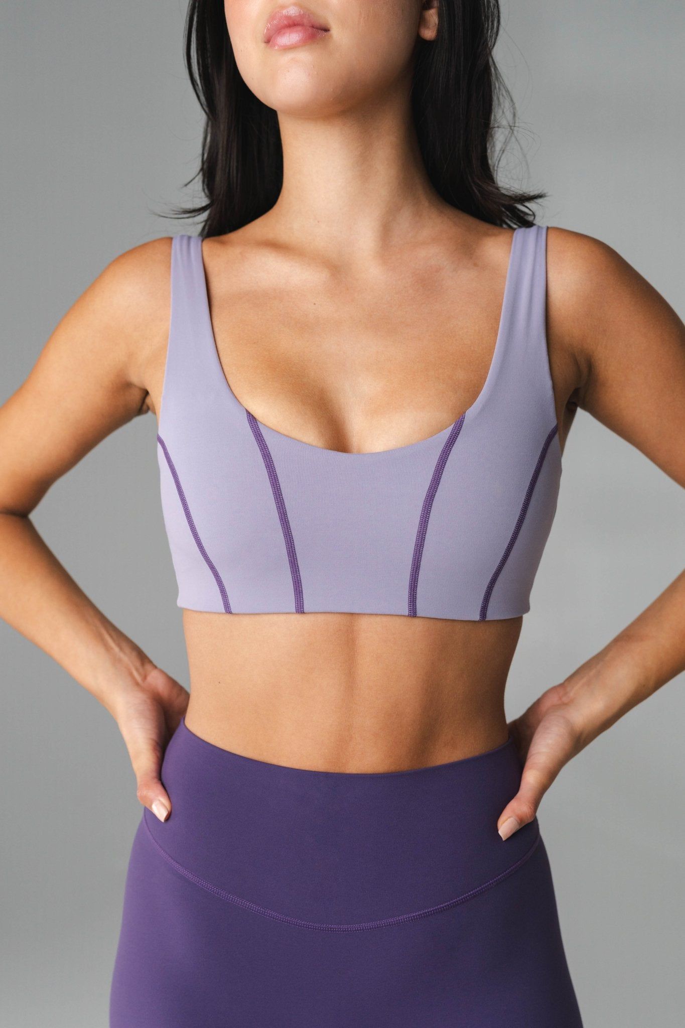 Cloud II™ Corset Bra - Ashberry Contrast sold by Balance Athletica product image thumbnail 3