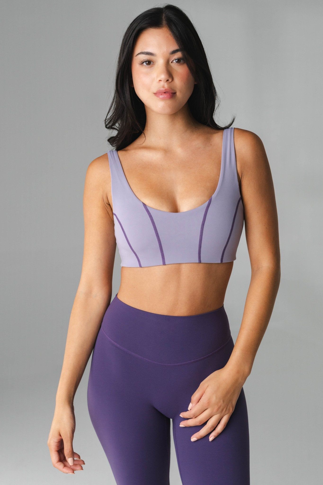 Cloud II™ Corset Bra - Ashberry Contrast sold by Balance Athletica