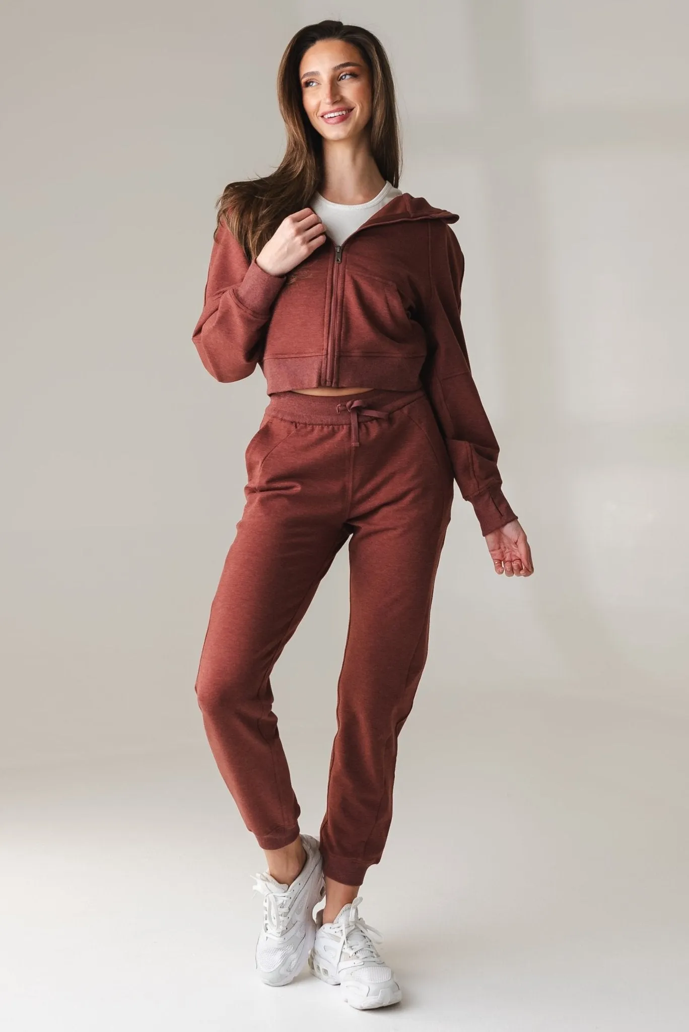 Vitality Women's Studio Jogger - Rosewood Marl sold by Balance Athletica product image thumbnail 4