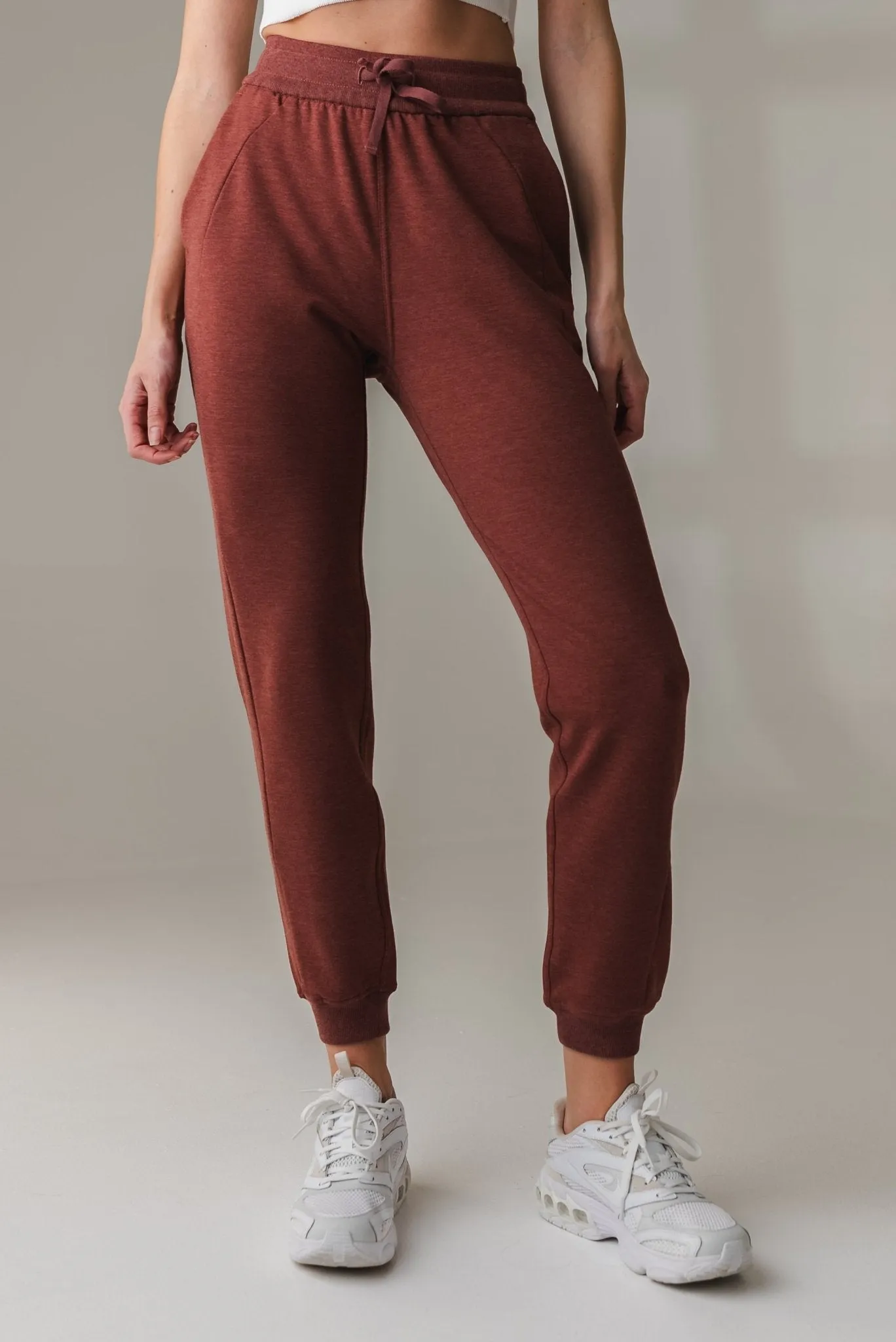 Vitality Women's Studio Jogger - Rosewood Marl sold by Balance Athletica