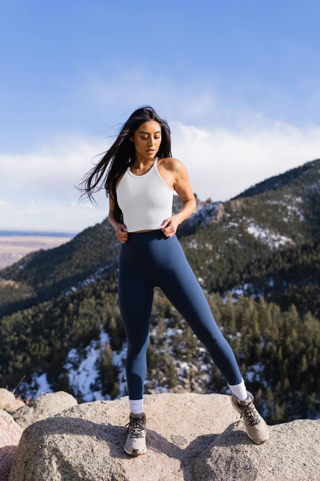 Vitality Synergy Open Back Tank - Snow - Revitalized sold by Balance Athletica product image thumbnail 5