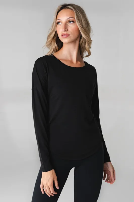 Vitality Versa Full Long Sleeve - Midnight sold by Balance Athletica