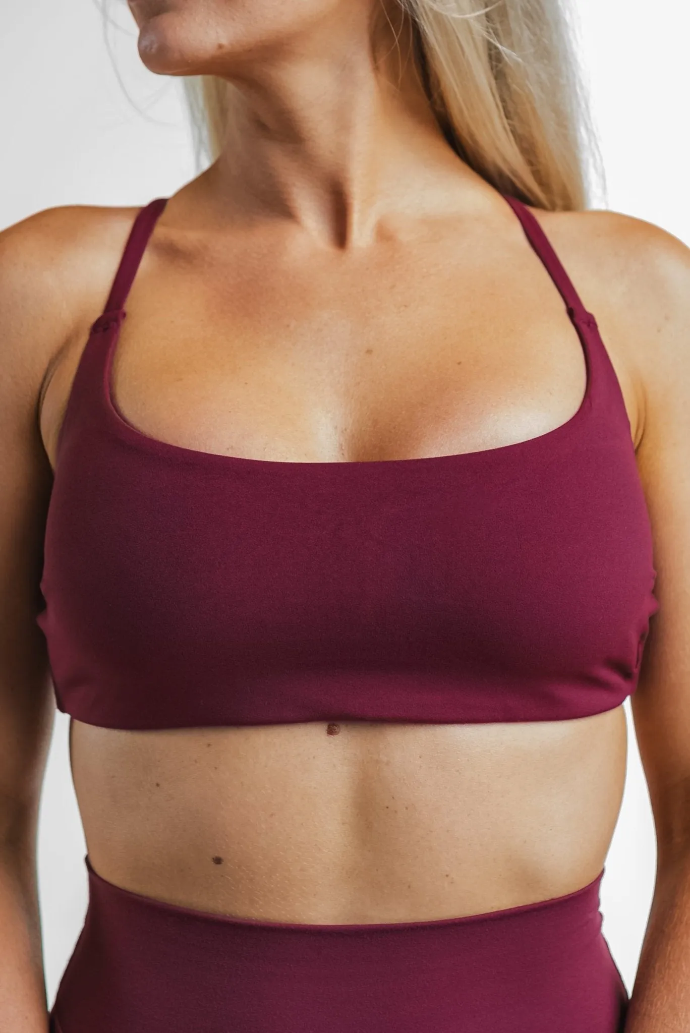 Cloud II™ Strappy Bra - Blackberry sold by Balance Athletica product image thumbnail 5