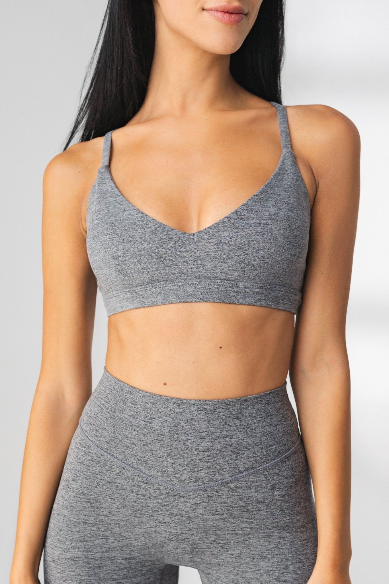 The Cloud V Bra - Midnight Static - Revitalized sold by Balance Athletica
