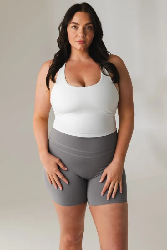 Vitality Revive® Racer Tank - Snow sold by Balance Athletica