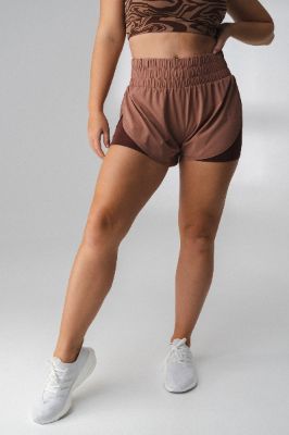 The Vista Short - Sahara - Logo V1 - Revitalized sold by Balance Athletica