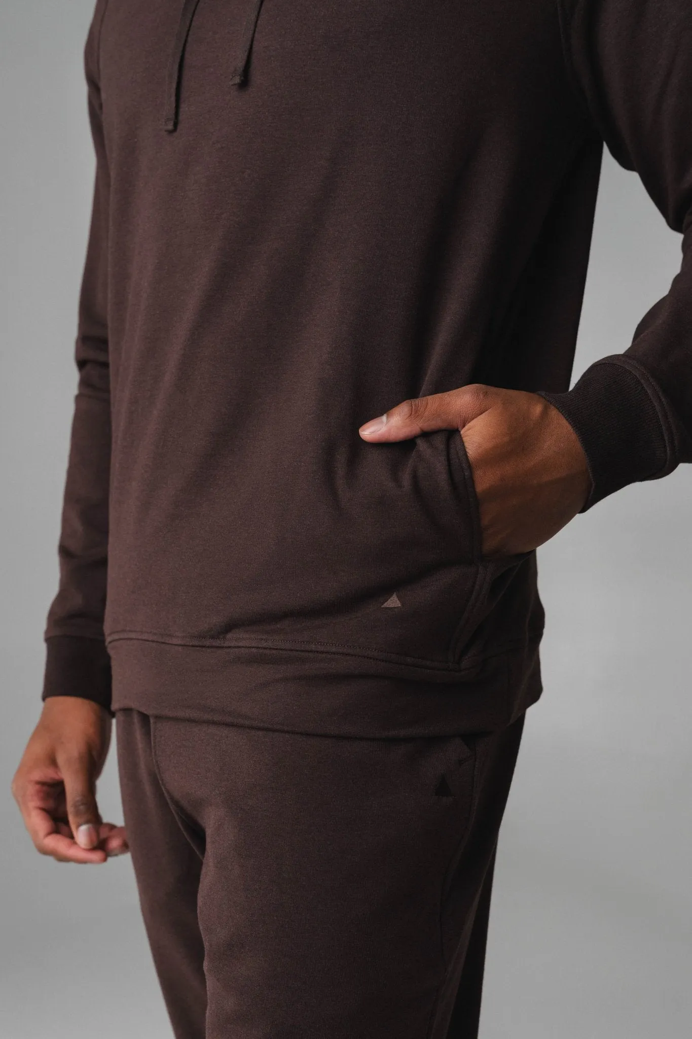 Vitality Studio® Uni Hoodie - Espresso Marl sold by Balance Athletica product image thumbnail 4